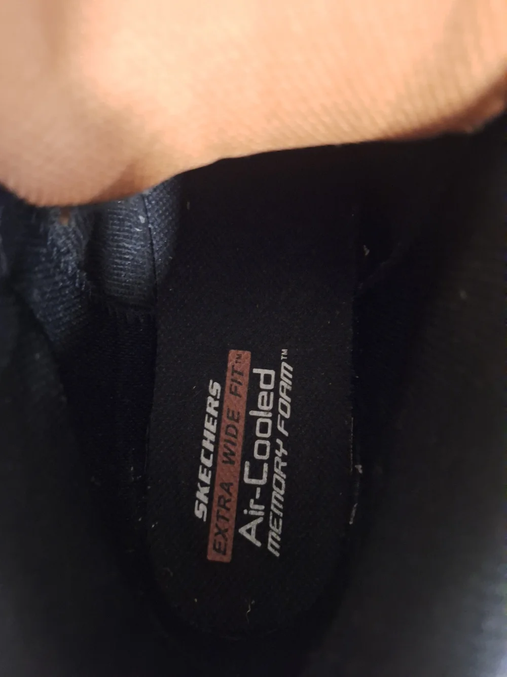 Skechers Men's Black and Brown Waterproof Hiker Boots with Orange Accents